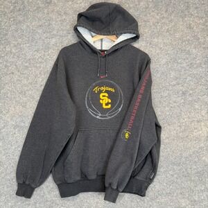 Vintage Nike‎ Team USC Trojans Hoodie Sweatshirt Medium Center Swoosh Y2k Rare